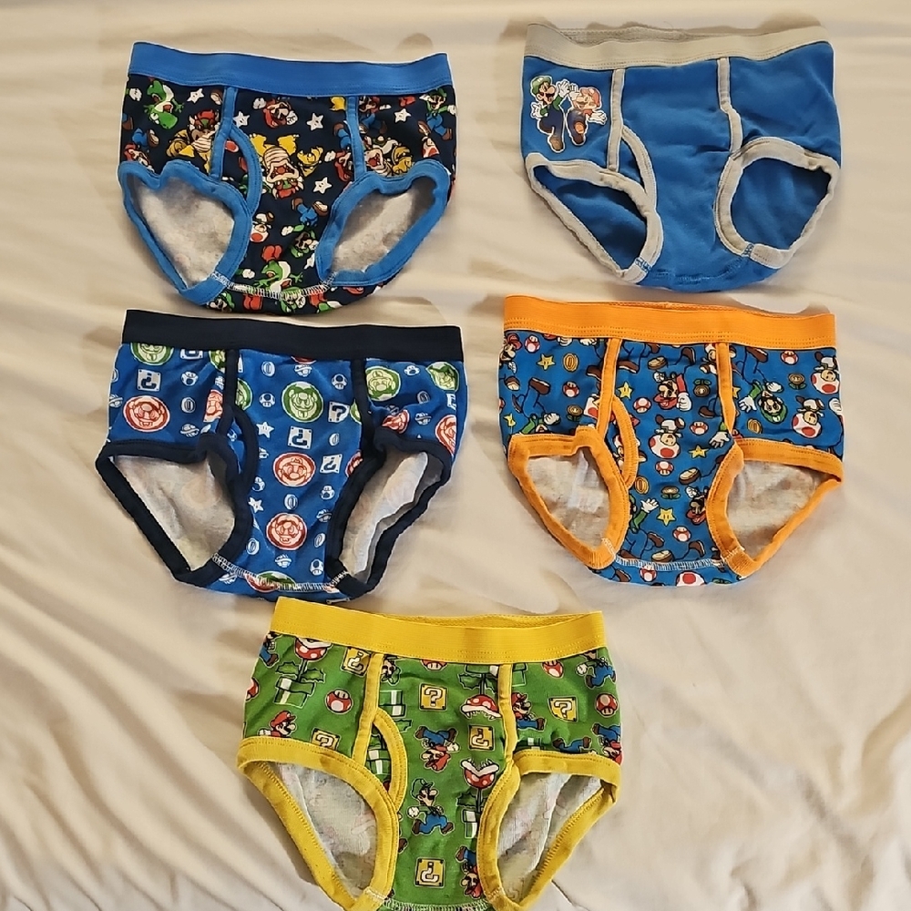 Nintendo Kids Underwear Set - Blue, Green, Orange